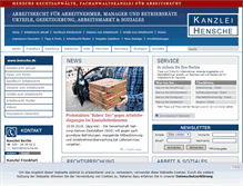Tablet Screenshot of hensche.de